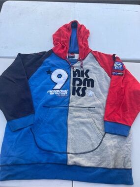 Vintage Y2K Akademiks Stadium Division Hoodie Judo Tour 03 Multi Color Block XXL